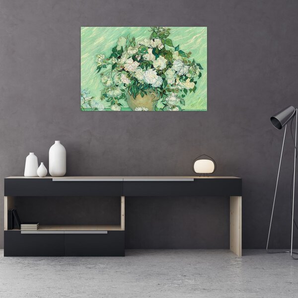 Kép - Vincent van Gogh, Roses, reprodukciók (90x60 cm)