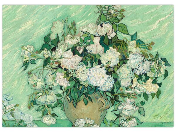 Kép - Vincent van Gogh, Roses, reprodukciók (70x50 cm)