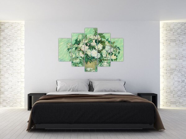 Kép - Vincent van Gogh, Roses, reprodukciók (150x105 cm)