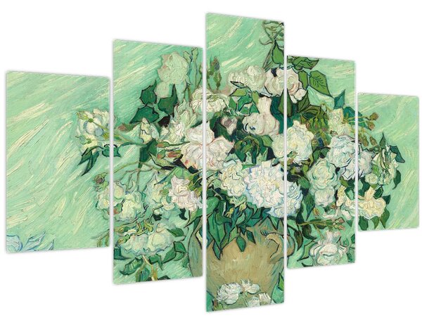 Kép - Vincent van Gogh, Roses, reprodukciók (150x105 cm)