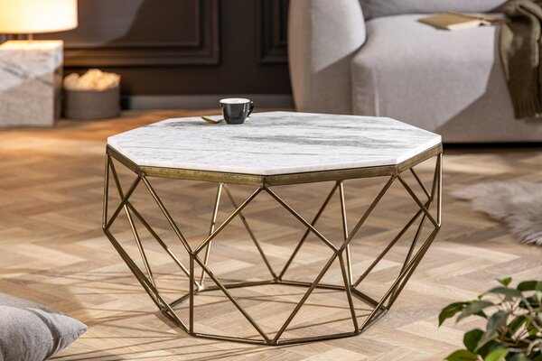 Dohányzóasztal DIAMANT 70 cm - fehér