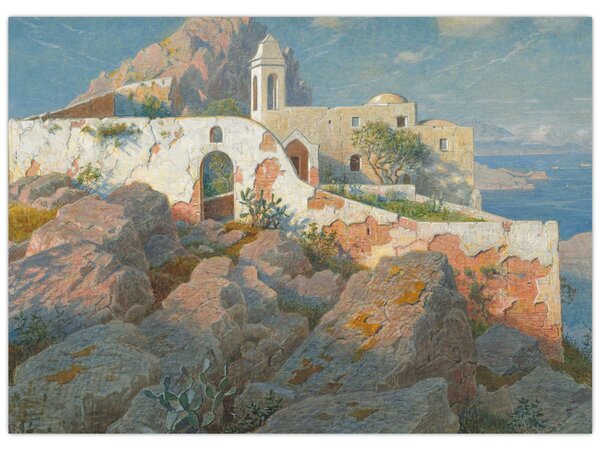 Kép - William Stanley Haseltine, Santa Maria a Cetrella, Anacapri, reprodukciók (70x50 cm)