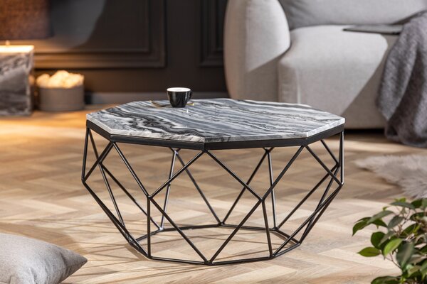 Dohányzóasztal DIAMANT 70 cm - szürke