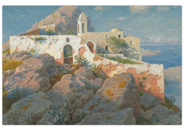 Kép - William Stanley Haseltine, Santa Maria a Cetrella, Anacapri, reprodukciók (90x60 cm)