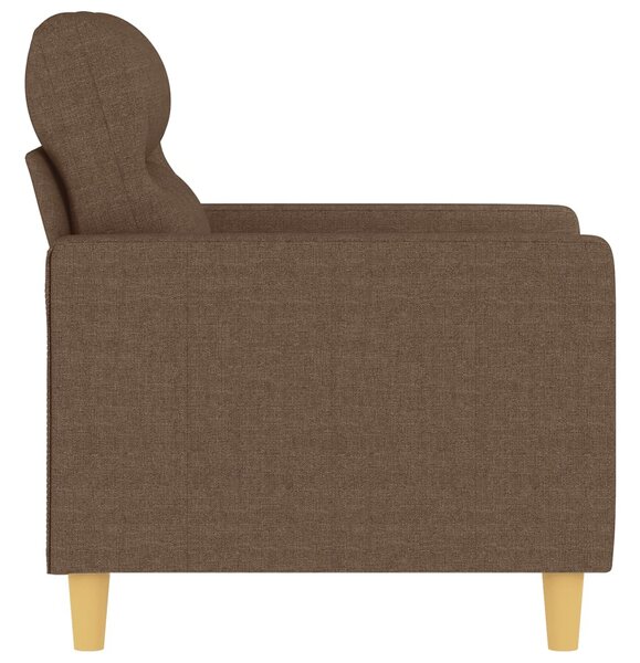 Barna szövet kanapéfotel 60 cm