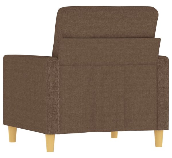 Barna szövet kanapéfotel 60 cm
