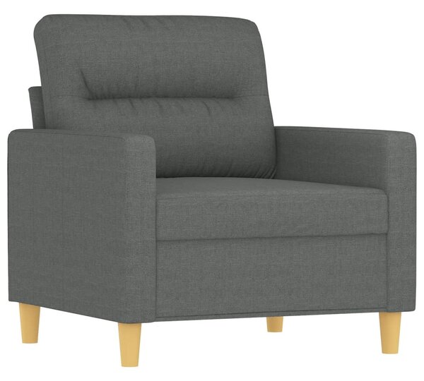 Sötétszürke szövet kanapéfotel 60 cm