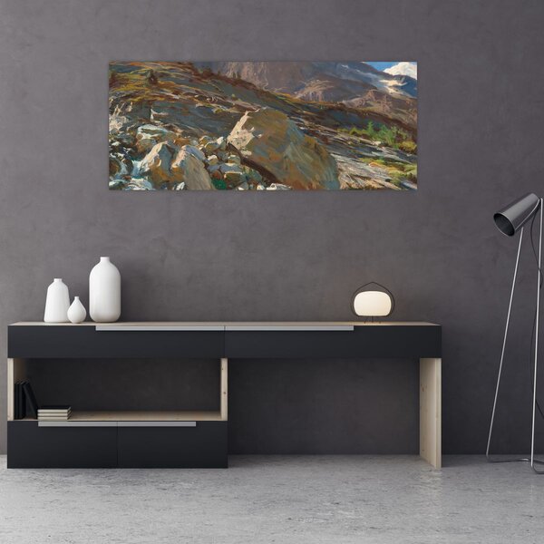 Kép - John Singer Sargent, Simplon Pass, reprodukciók (120x50 cm)