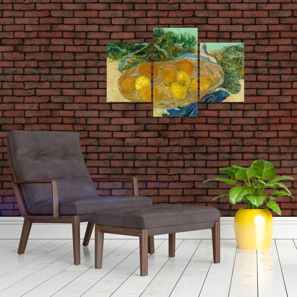 Kép - Vincent van Gogh, Still Life of Oranges and Lemons with Blue Gloves, reprodukciók (90x60 cm)