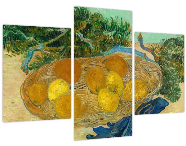 Kép - Vincent van Gogh, Still Life of Oranges and Lemons with Blue Gloves, reprodukciók (90x60 cm)