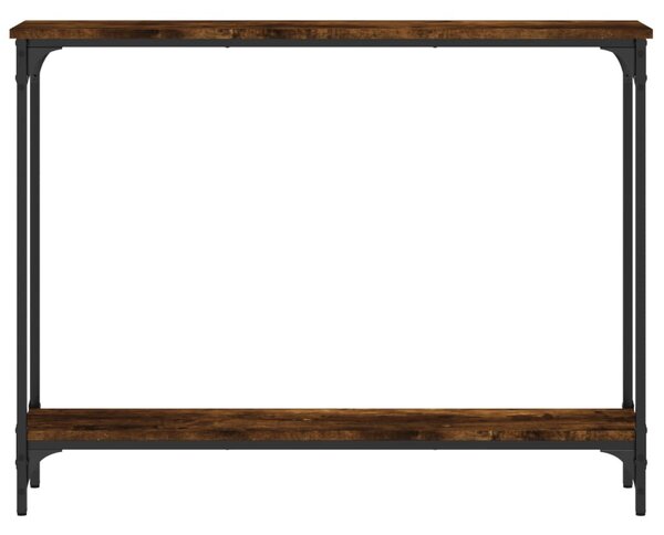 Füstös tölgy színű szerelt fa tálalóasztal 100x22,5x75 cm