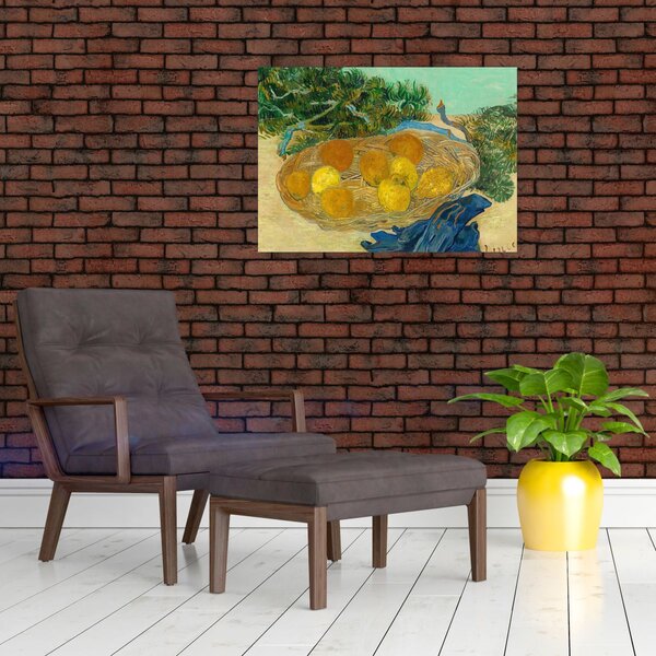 Kép - Vincent van Gogh, Still Life of Oranges and Lemons with Blue Gloves, reprodukciók (70x50 cm)