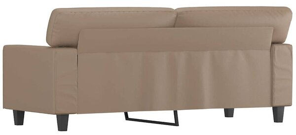 2 személyes cappuccino színű műbőr kanapé 140 cm