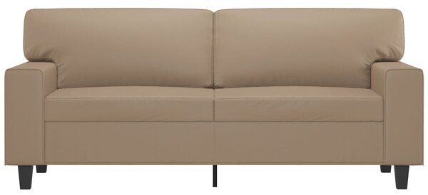 2 személyes cappuccino színű műbőr kanapé 140 cm