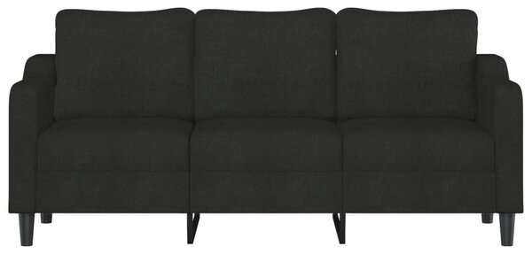 3 személyes fekete szövetkanapé 180 cm