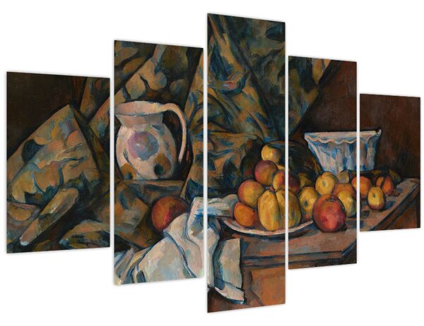 Kép - Paul Cézanne, Still Life with Apples and Peaches, reprodukciók (150x105 cm)