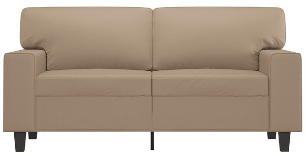 2 személyes cappuccino színű műbőr kanapé 120 cm