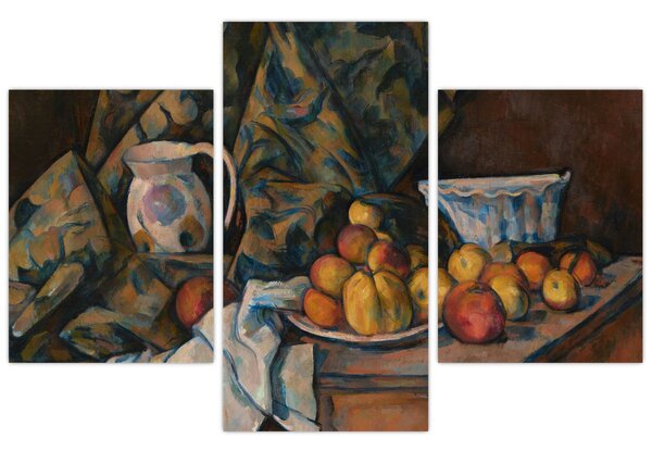 Kép - Paul Cézanne, Still Life with Apples and Peaches, reprodukciók (90x60 cm)