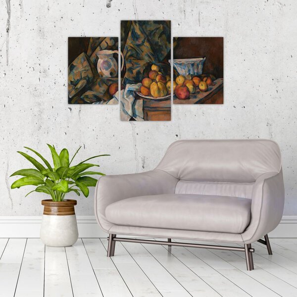 Kép - Paul Cézanne, Still Life with Apples and Peaches, reprodukciók (90x60 cm)
