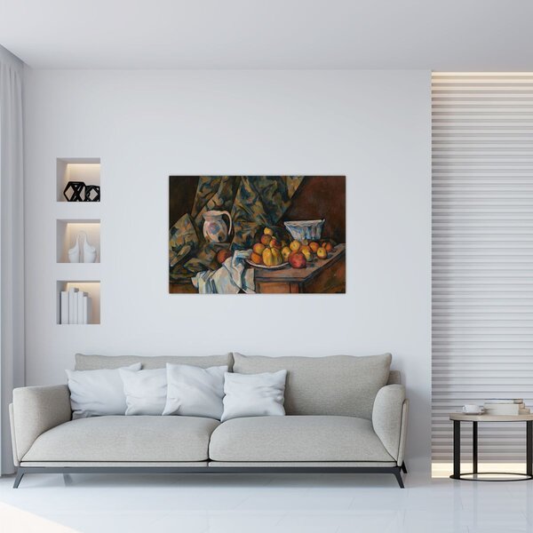 Kép - Paul Cézanne, Still Life with Apples and Peaches, reprodukciók (90x60 cm)