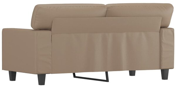 2 személyes cappuccino színű műbőr kanapé 120 cm
