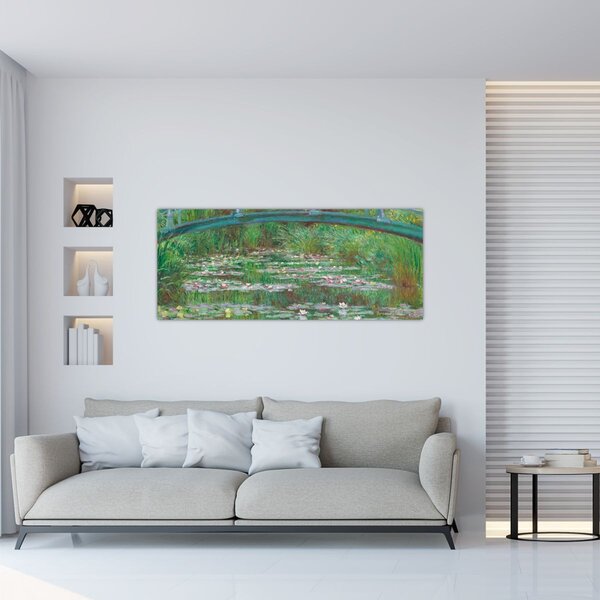 Kép - Claude Monet, The Japanese Footbridge, reprodukciók (120x50 cm)