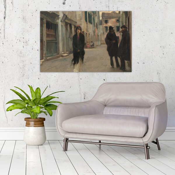 Kép - John Singer Sargent, Street in Venice, reprodukciók (90x60 cm)