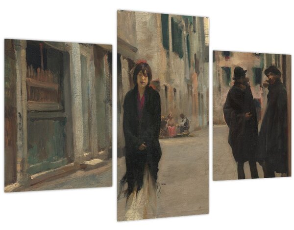 Kép - John Singer Sargent, Street in Venice, reprodukciók (90x60 cm)