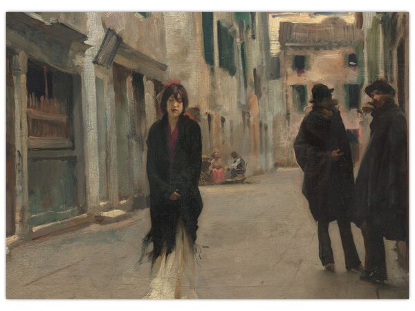 Kép - John Singer Sargent, Street in Venice, reprodukciók (70x50 cm)