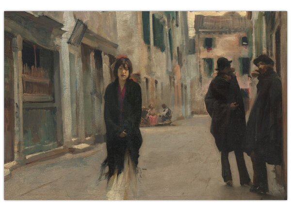 Kép - John Singer Sargent, Street in Venice, reprodukciók (90x60 cm)