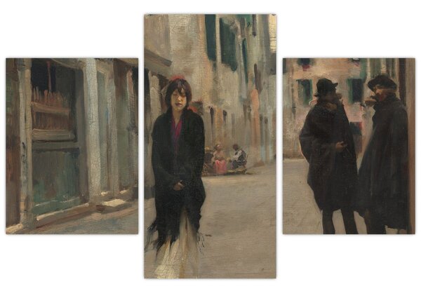 Kép - John Singer Sargent, Street in Venice, reprodukciók (90x60 cm)