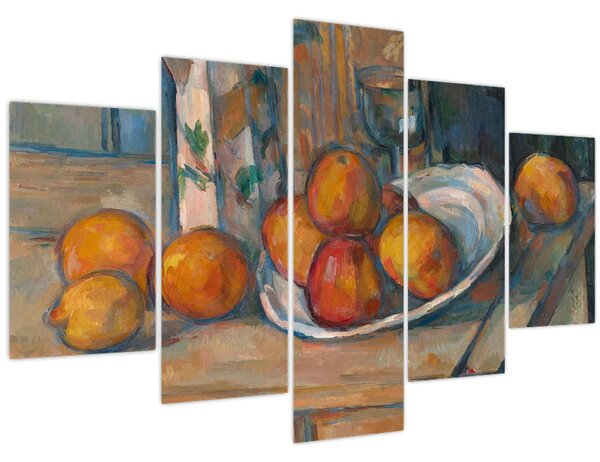 Kép - Paul Cézanne, Still Life with Milk Jug and Fruit, reprodukciók (150x105 cm)