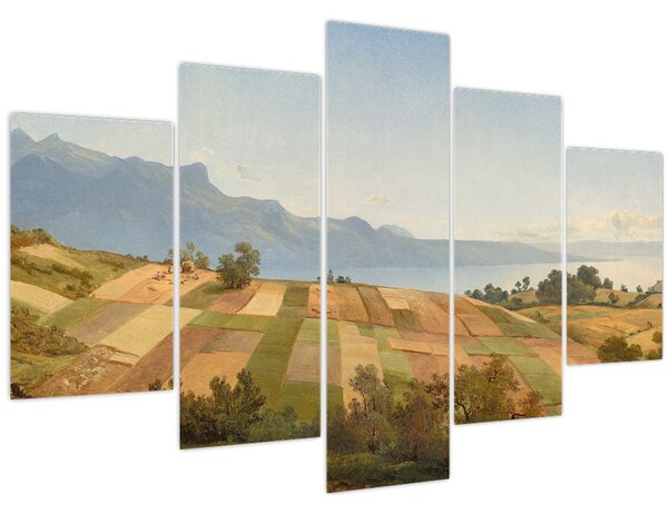 Kép - Alexandre Calame, Swiss Landscape, reprodukciók (150x105 cm)