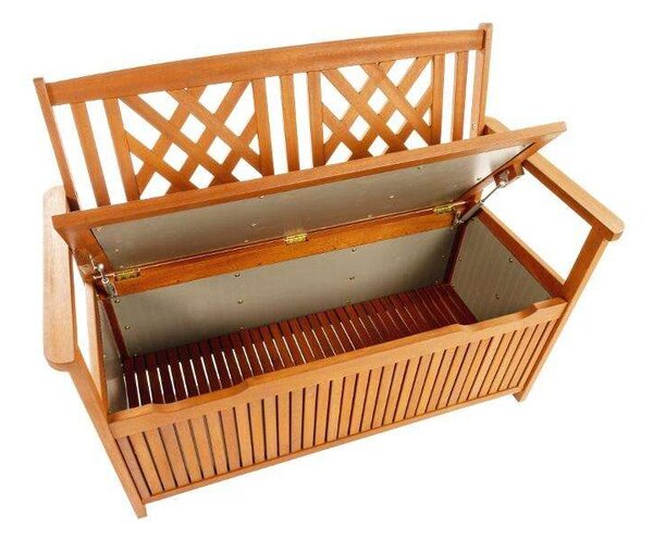 Kertész Pad - Eukaliptusz Fa - Tárolóval - 117.5cm