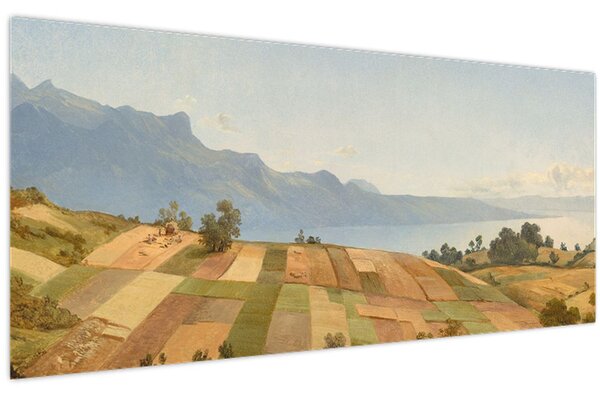 Kép - Alexandre Calame, Swiss Landscape, reprodukciók (120x50 cm)