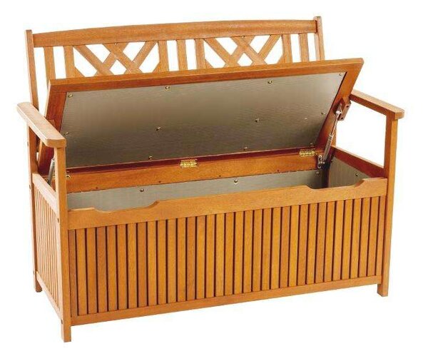 Kertész Pad - Eukaliptusz Fa - Tárolóval - 117.5cm