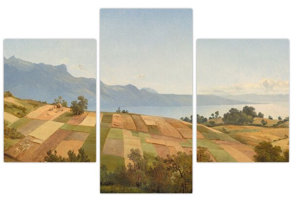 Kép - Alexandre Calame, Swiss Landscape, reprodukciók (90x60 cm)