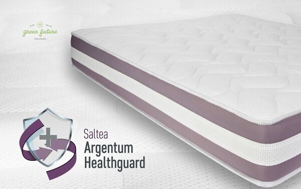Green Future, Argentum Healthguard Therapy Ortopéd matrac, 12+3+4 Memory Arctic Gél, Ezüstionos huzat, Anatómiai, 3D Free Air szellőzés 180x200 cm
