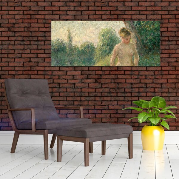 Kép - Camille Pissarro, The Bather, reprodukciók (120x50 cm)