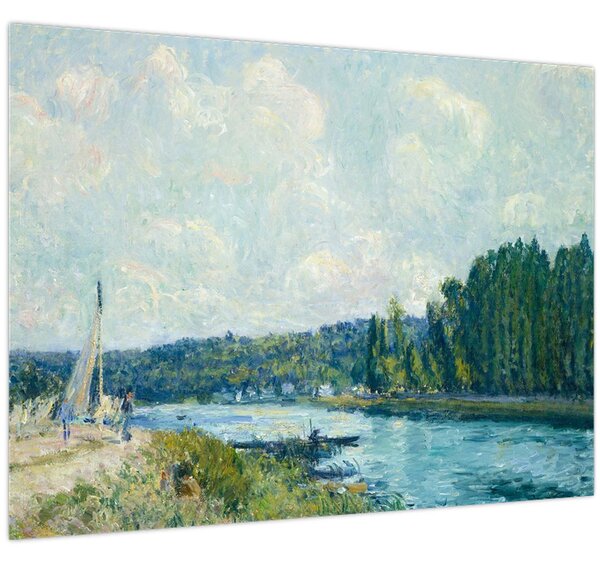 Kép - Alfred Sisley, The Banks of the Oise, reprodukciók (70x50 cm)