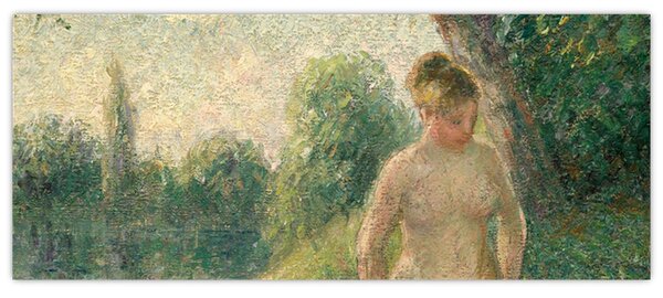 Kép - Camille Pissarro, The Bather, reprodukciók (120x50 cm)