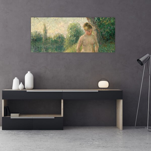 Kép - Camille Pissarro, The Bather, reprodukciók (120x50 cm)