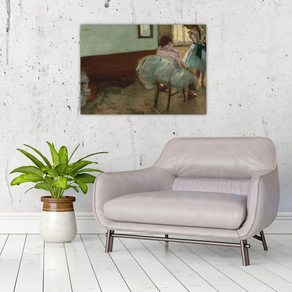 Üveg kép - Edgar Degas, The Dance Lesson, reprodukciók (70x50 cm)