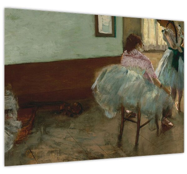 Üveg kép - Edgar Degas, The Dance Lesson, reprodukciók (70x50 cm)