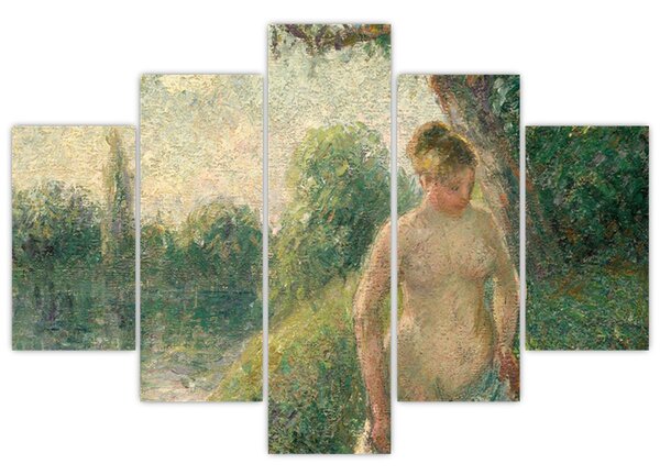 Kép - Camille Pissarro, The Bather, reprodukciók (150x105 cm)