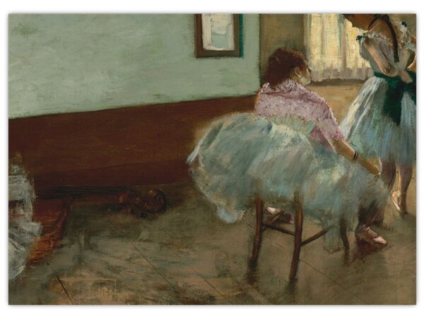 Üveg kép - Edgar Degas, The Dance Lesson, reprodukciók (70x50 cm)
