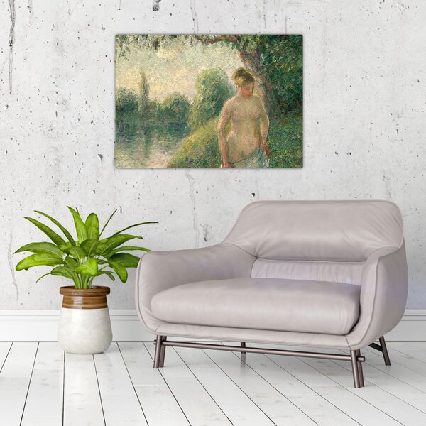 Kép - Camille Pissarro, The Bather, reprodukciók (70x50 cm)