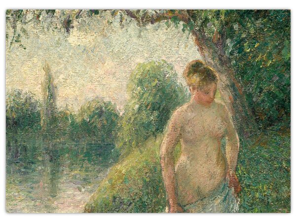 Kép - Camille Pissarro, The Bather, reprodukciók (70x50 cm)