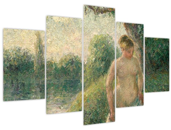 Kép - Camille Pissarro, The Bather, reprodukciók (150x105 cm)