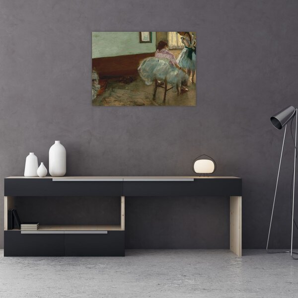 Üveg kép - Edgar Degas, The Dance Lesson, reprodukciók (70x50 cm)